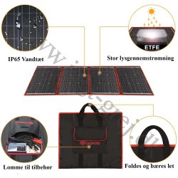 Dokia foldebart Solpanel 160W