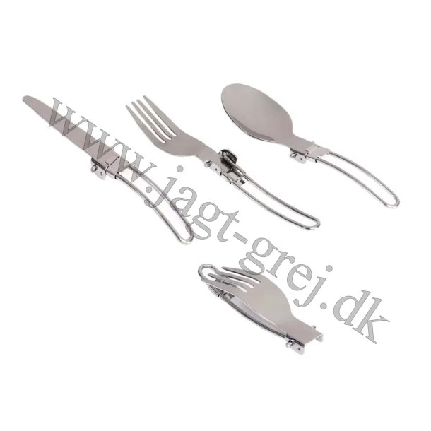 Foldebart Bestik st i rustfrit