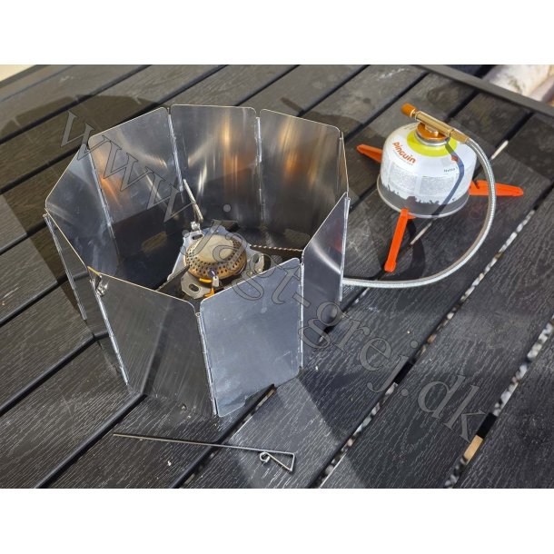 Outdoor vindskrm for gasblus