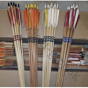 12 stk. Premium Port Orford pil m. faner og nock