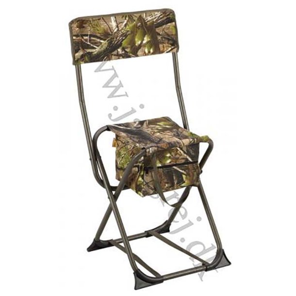 Jagtklap stol i camouflage med rygln