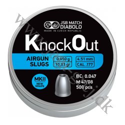 JSB KnockOut MKll 4,51 mm, 0,87 gram