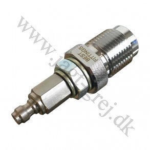 Din 2000 300 Bar flaske connector m. lynkobling studs