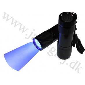 UV- Rav lygte med 9-led Dioder