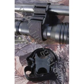 Gummi montage for lygte til riffel