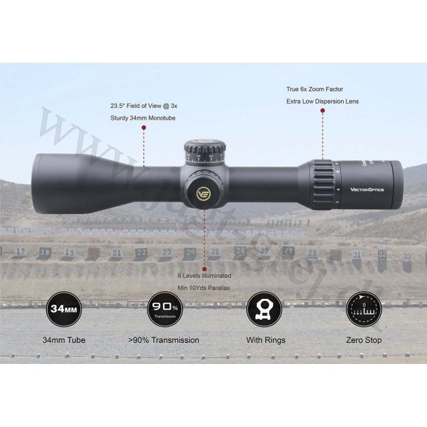 Vector Continental 34mm, 3-18x50FFP