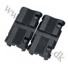 Lang 22 til 11 mm adapter, 2 stk.